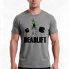 Deadlift Zombie Gym Tshirt Summer Casual Cotton Tee Oversized Streetwear Tops Vintage Graphic Print Loose Fit Short Sleeve