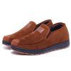Men's Winter Non-slip Fleece-lined Slip-on Cloth Shoes for Middle-aged and Elderly