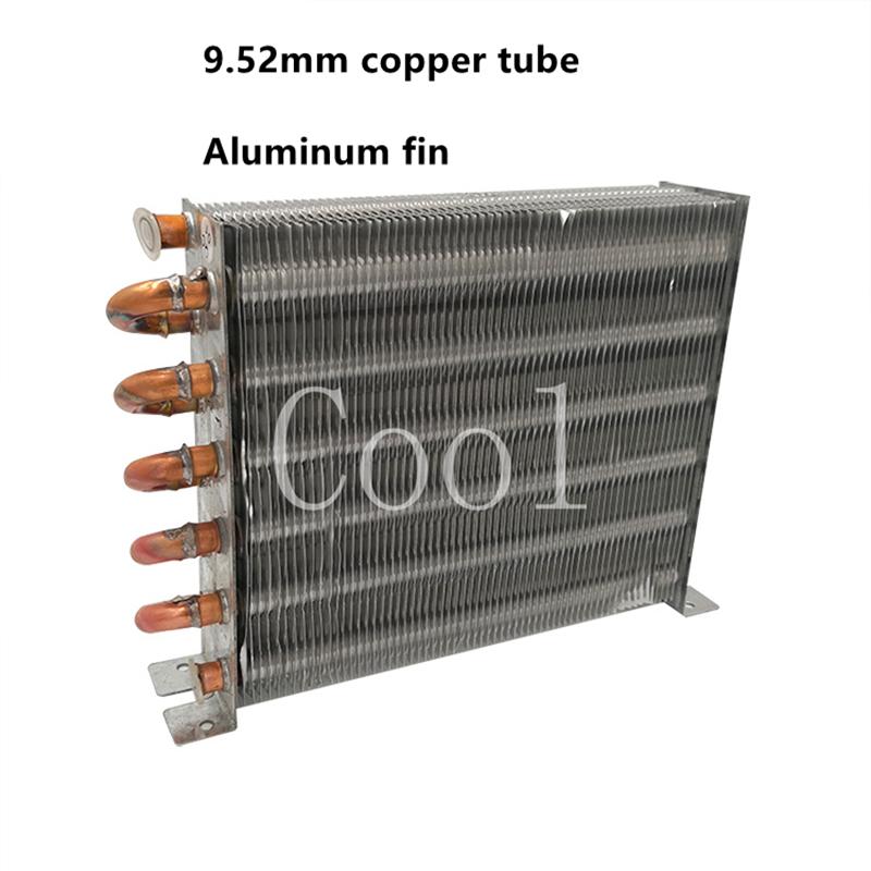 Freezer Freezer Condenser 1/5HP Air-cooled Water-cooled Aluminum Fin Copper Tube Radiator Fin Heat Exchanger Without Shell