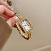Classic Square Dial Watches For Women Creative Fashion Women Dress Wristwatch Gold Bangle Bracelet Ladies Quartz Watch Clock