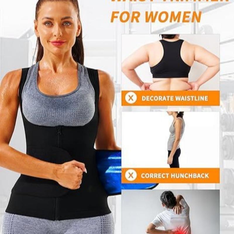 Women Sweat Waist Trainer Body Shaper Gym Fitness Yoga Slimming Vest