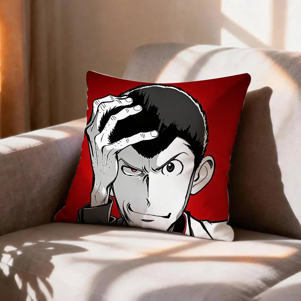 COOL LLupin the Third Pillow Case Pattern Printed Pillowcase For Living Room Sofa Cushion Cover