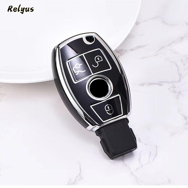 

Tpu Car Remote Key Case Cover for Mercedes Benz CLA GLA GLC GLK W176 W463 W251 A B C E S Class W204 W211 W212 Accessories