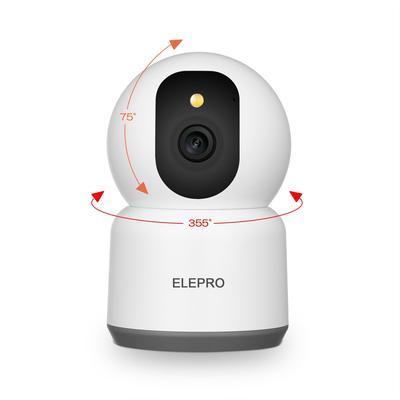 ELEPRO 5MP Pet Camera with and 5G WiFi Support Than 1080P or Smoother Than Color Night Auto Smartphone Motion Push Audio and Light Security