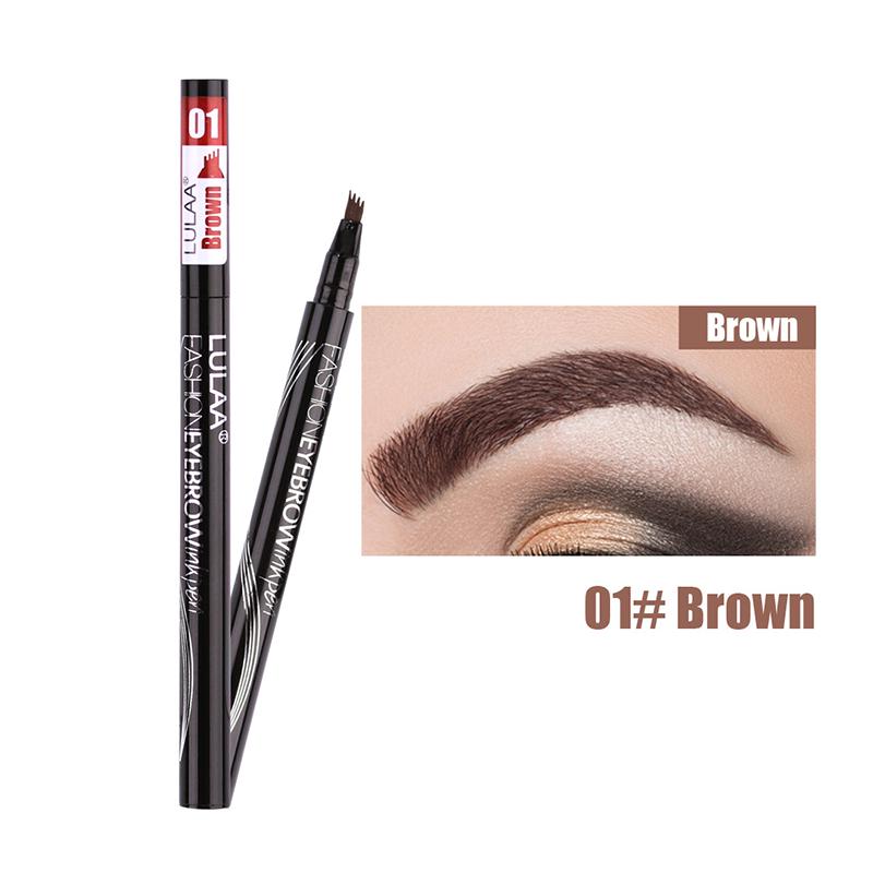 Microblading Liquid Eyebrow Tint 4 Tip Brow Tattoo Pen 5 Colors Makeup Paint Eyebrow Liner Pencil