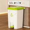 Large 30L Outdoor Kitchen Trash Can with Pedal and Lid