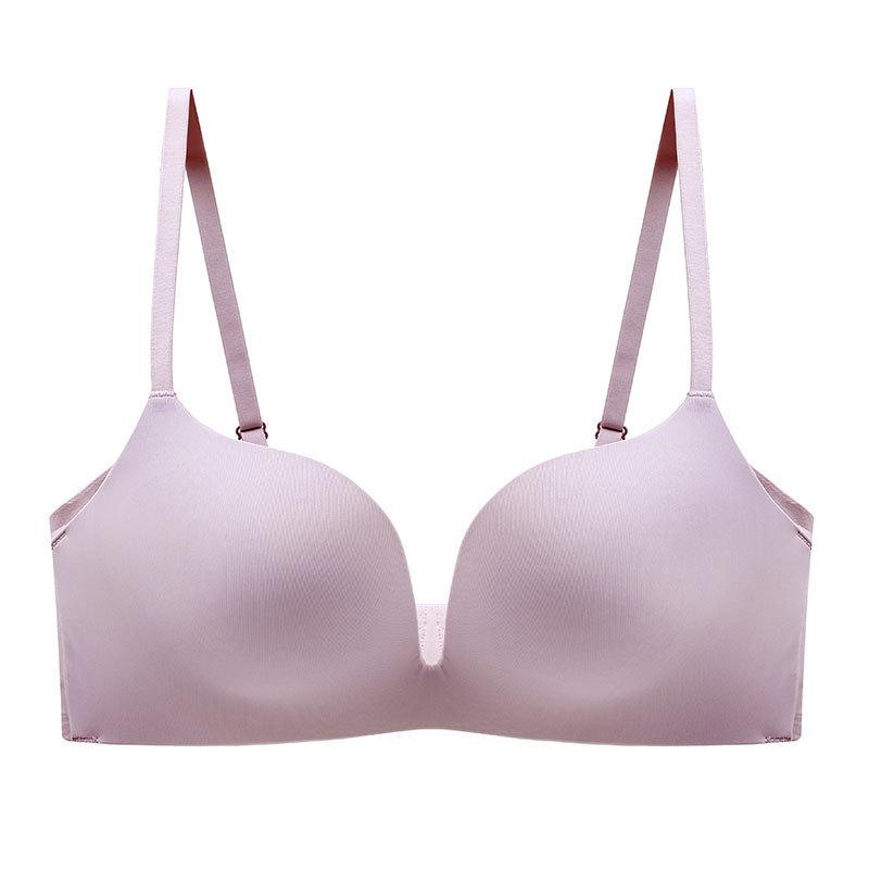 Seamless Red Underwire Bra with Soft Support & Lift