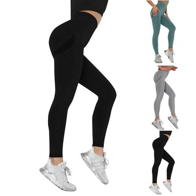 Women's Fashion Casual Seamless High Waist Tight Butt Lift Yoga Pants Sports Fitness Pants