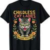 Kinderlose Katzenfrauen Gegen Faschismus T-Shirt