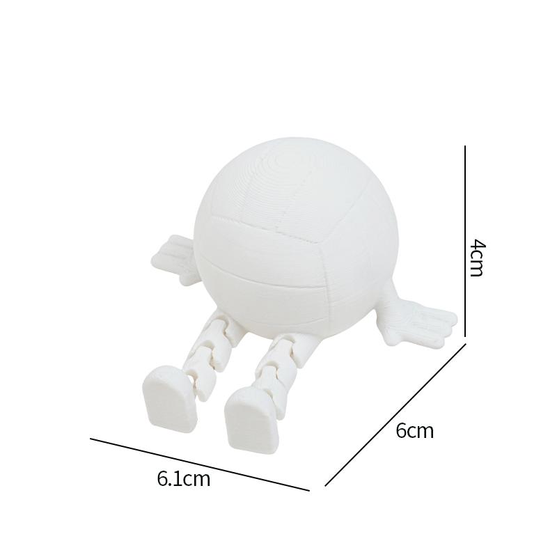 3D Printed Soccor 3D Printed Ball Ornament Desk Accessories Home Decor Soccer Game Gifts Funny Party Favors