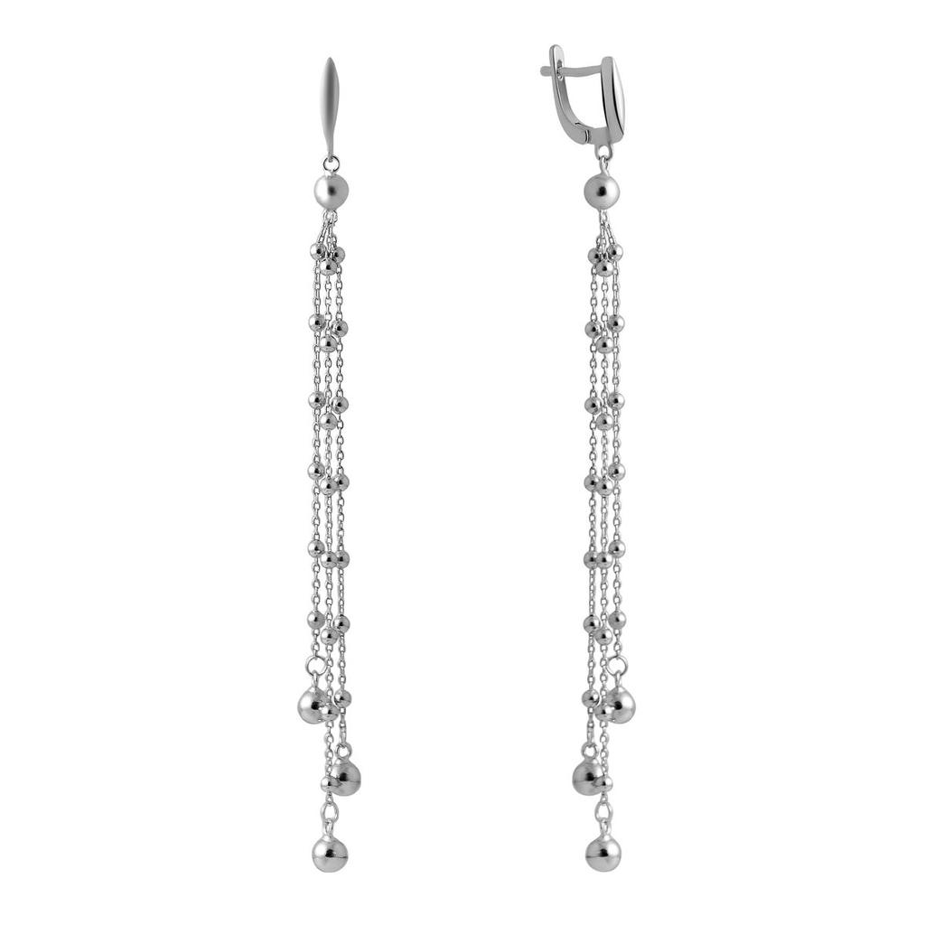 Silver Earrings Without Stones (2048398)