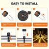 1-10PC Solar Pool Light Hanging LED Cylinder Lamp for Above Ground Pool Outdoor Garden Decoration Waterproof Warm White IP44 Use