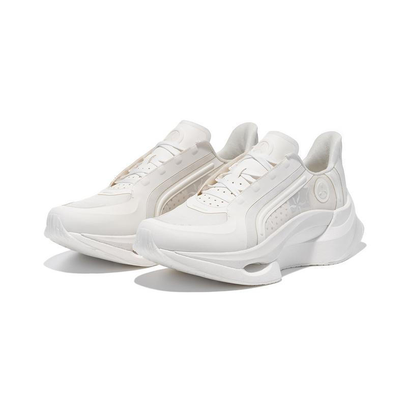 Li-Ning 1990 Shadow Lightweight High Resilience Thick Sole Wear-Resistant Non-Slip Low-Top Casual Shoes Women Sneakers Off-White ALFU004-1