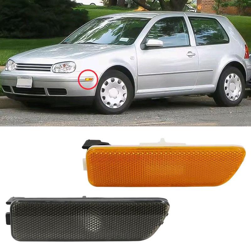 2pcs Car Front Turn Signal Indicator Lamp Body Side Marker Lights Auto Accessories for Volkswagen VW Golf 4 Jetta MK4 1999-2005