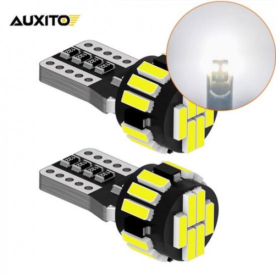 AUXITO 2X T10 LED License Plate Light Bulb 6500K Super Bright White 168 2825 194