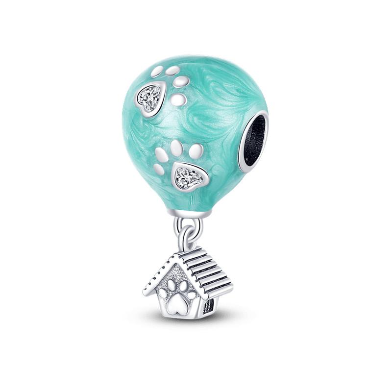 Grüne Farbe Charms Fit Armbänder 925 Silber Avocado Klee Perle Kaktus Chamäleon Zirkon DIY Schmuck Charme
