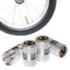 Tire Stem Caps, 4 Pcs Matte Skull Aluminum Alloy Tire Valve Caps - Tire
