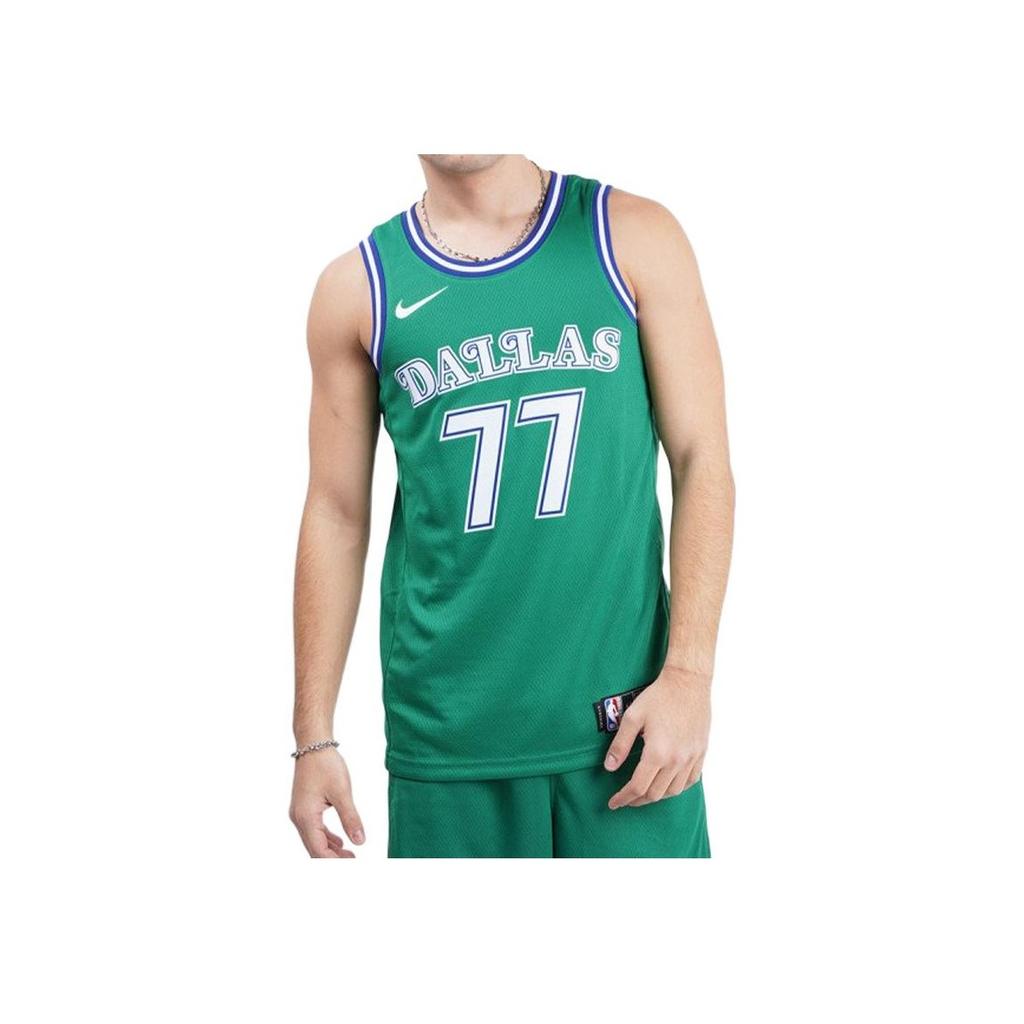 Nike NBA Dallas Mavericks Luka Doncic #77 Jersey 2020-2021 Men Tops Green CN1021-320