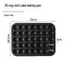 12-Cup Non-Stick Mini Muffin Baking Pan - Commercial Grade Round Muffin Molds