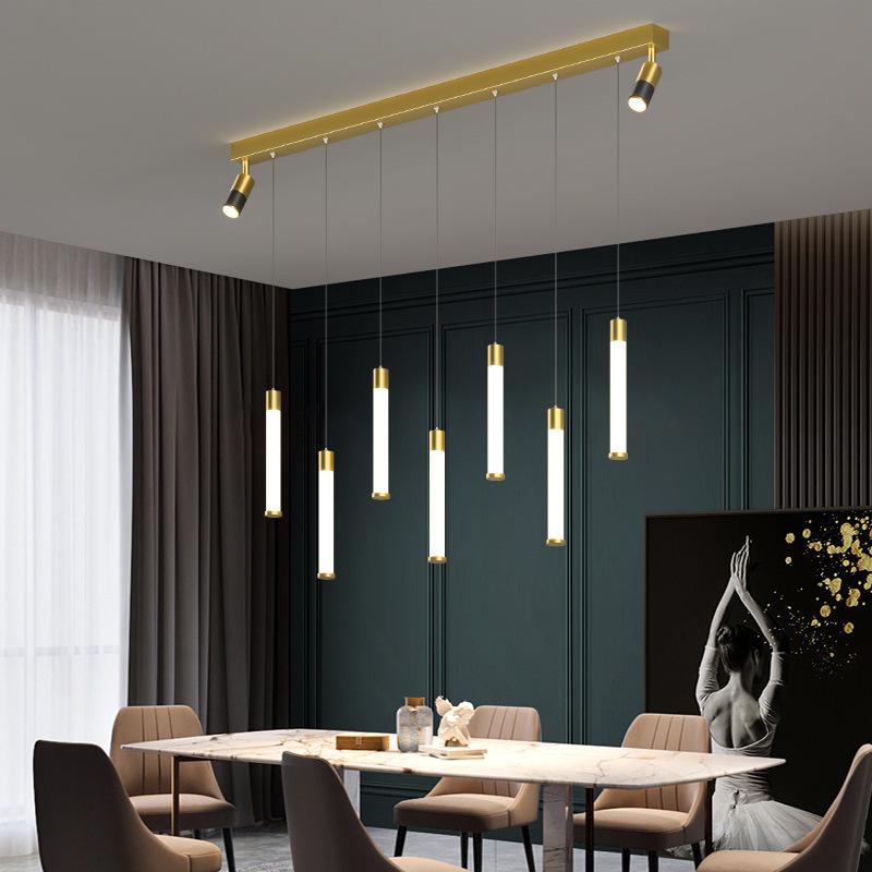2025 Modern Restaurant Chandelier: Simple LED Spotlight Bar Light, Creative Dining Room Luxury Lighting
