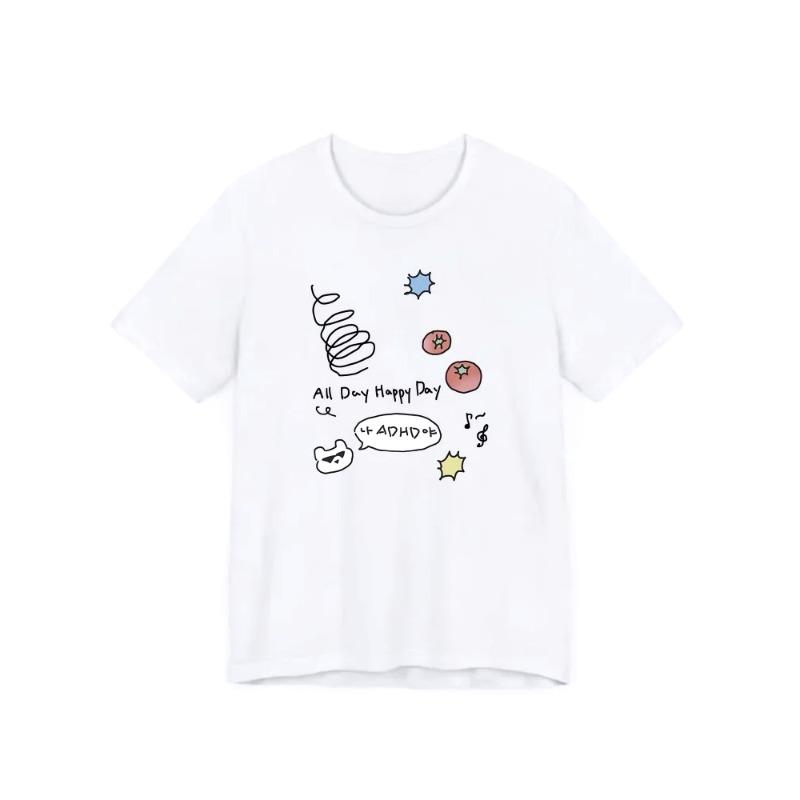 

WomenS Graphic Cute Daily Motto Slogan Spring Summer Accessories Fun Design Harajuku Short Sleeve Casual Women Kawaii Clothes S