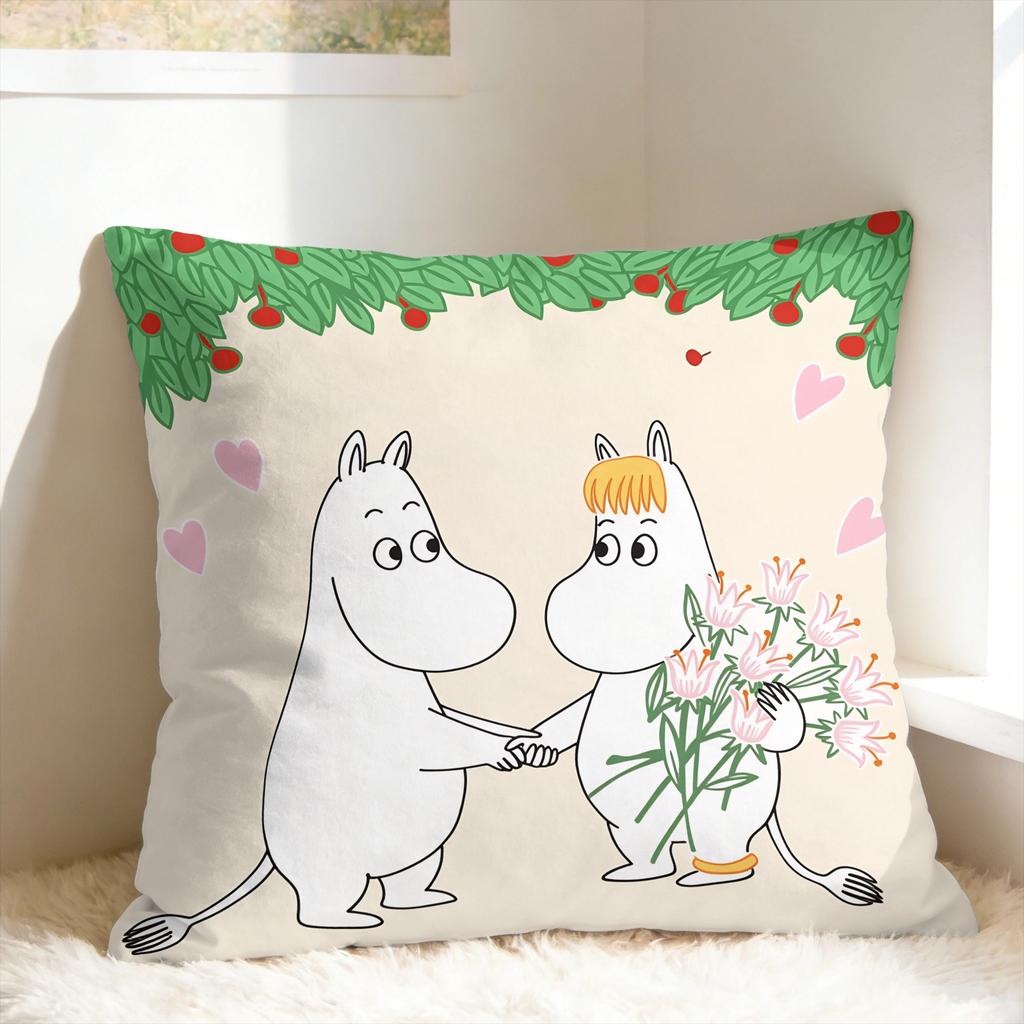 Cute M-Moomins Pillow Cover Soft Cushion Cover Funny Pillow Case For Wedding Party Home Decor
