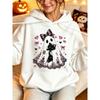 Women's Hooded Sweater Halloween Double Hat Loose 3D Printing Loose Comfort Casual Daily Creative Sweatshirt