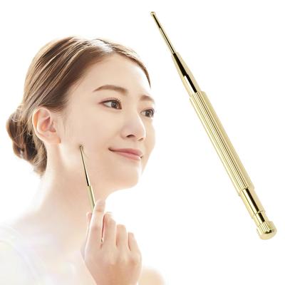 NIPLUX FACE Topfstift Akupressur-Stift, Gesichtsschönheits-Stift, Federbetrieben, Myofasziale Entspannung, Lift-Up