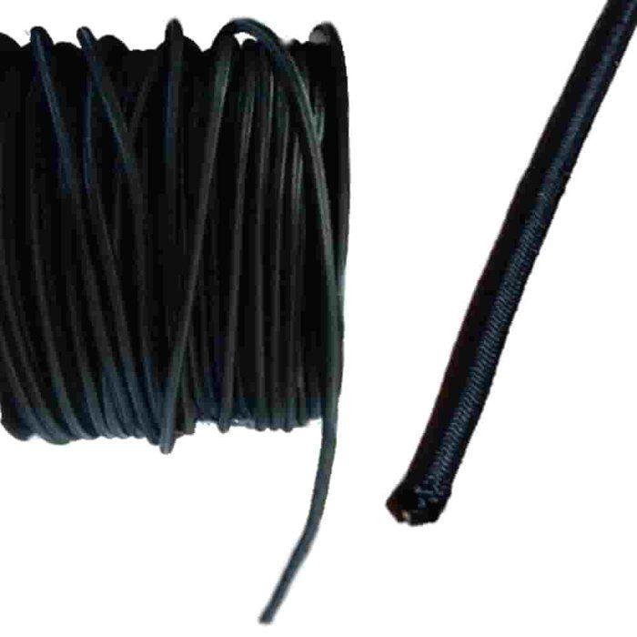 Corde Élastique Noire 8mm x 15m - Sandow de Fixation Universel