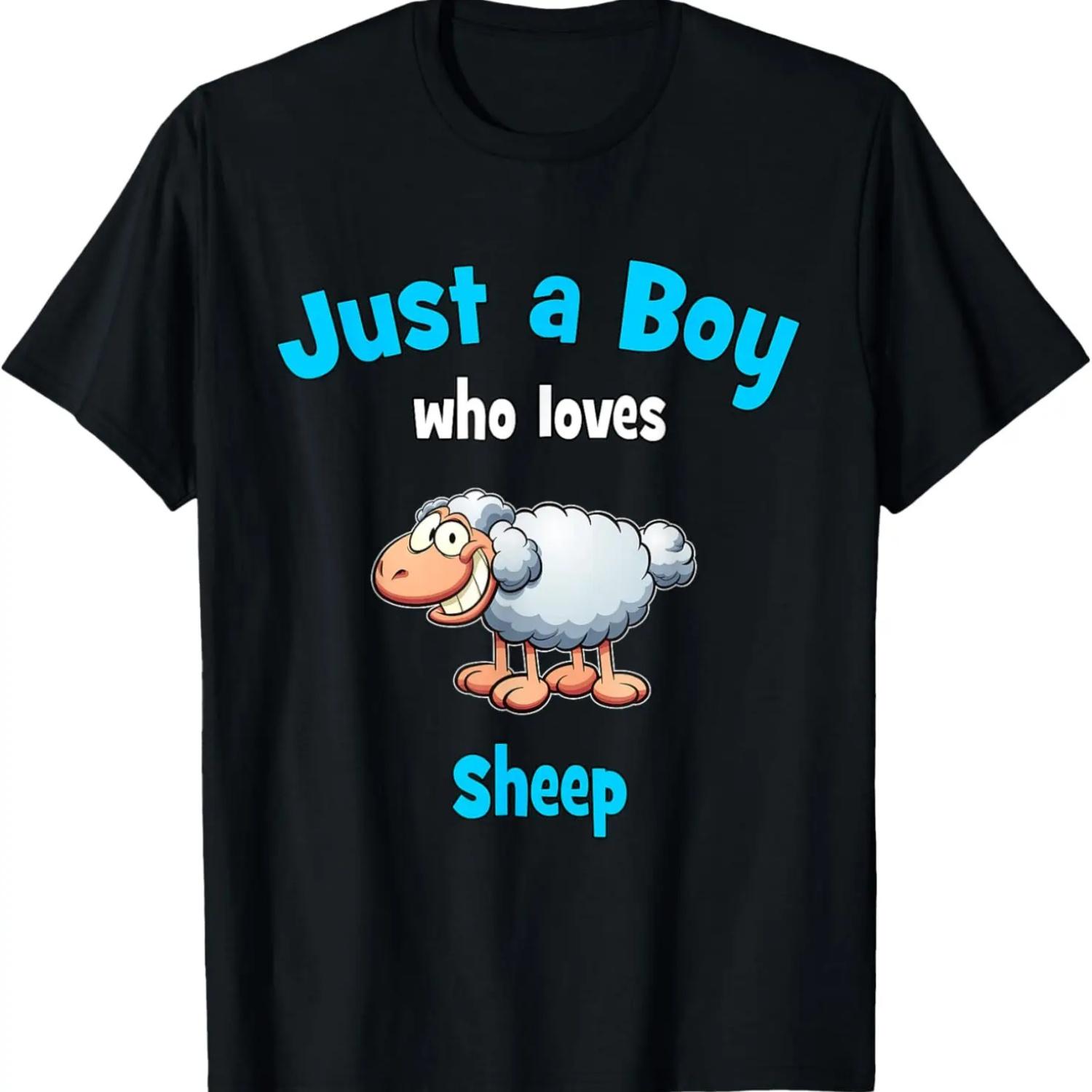 Sheep Shirt for Boys _ Children s Sheep T-Shirt S чёрный