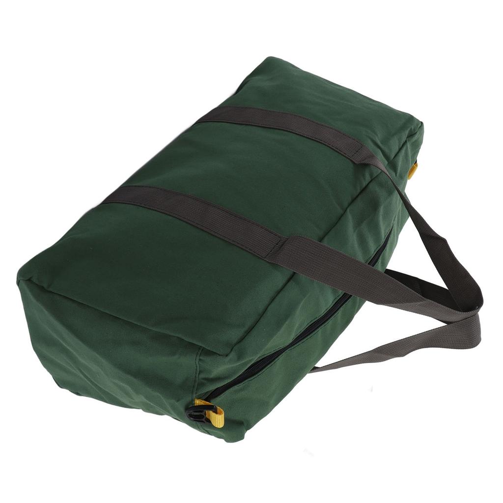 Waterproof Heavy-duty Wide Mouth Canvas Hand-held Tool Bag With Long Zipper For Vehicle Maintenance Woodworking Technicians