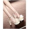 Fashion Western Style Block Heel Open-toe High-heeled Shoes Women's 2025 Summer New Niche Sandals