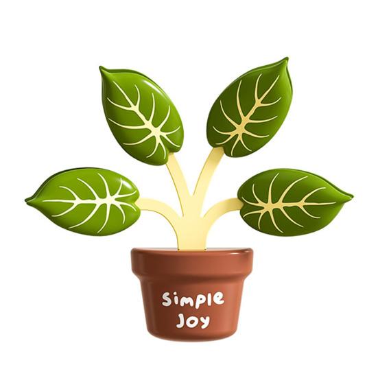 

4Pcs Leaf Shape Food Sealing Clips Magnetic Refrigerator Bag Clips Multi-Function Decorative Chips Clip Set for Potato Chips Coffee Snacks зелёный