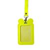 Fashion Cartoon ID Card Holder Cat Multifunctional Work Card Case PU Leather Stationery Supplies Badge Holder Work