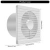 Wall Mounted Exhaust Fan Low Noise Ventilation Fan Kitchen Window Airflow Air Cleaning Fan Ventilation Extractor