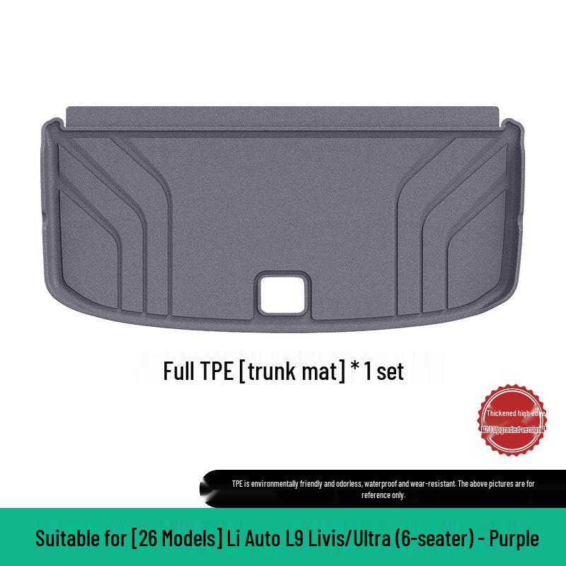 Eco-Friendly TPE Floor & Trunk Mats for 26 Li Auto L9 Livis/Ultra Models