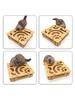 Cat Nail File Enrichment Box with Ball Pet Nail Scratch Board Treats Box for Indoor Cats Self Entertaining Toy Interactive Play
