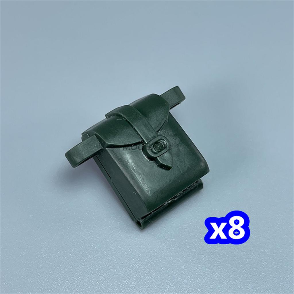 MOC Bricks Utensil Travelling Bag Luggage Handbag For 4cm Figure Mini Dolls Building Blocks Accessories Kids Toys Girl Gift