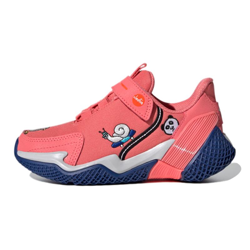 

Cleofus x Adidas 4Uture Rnr El K Breathable Low Top Kids Running Shoes Pink Blue Kids Sneakers FW2415 39⅓