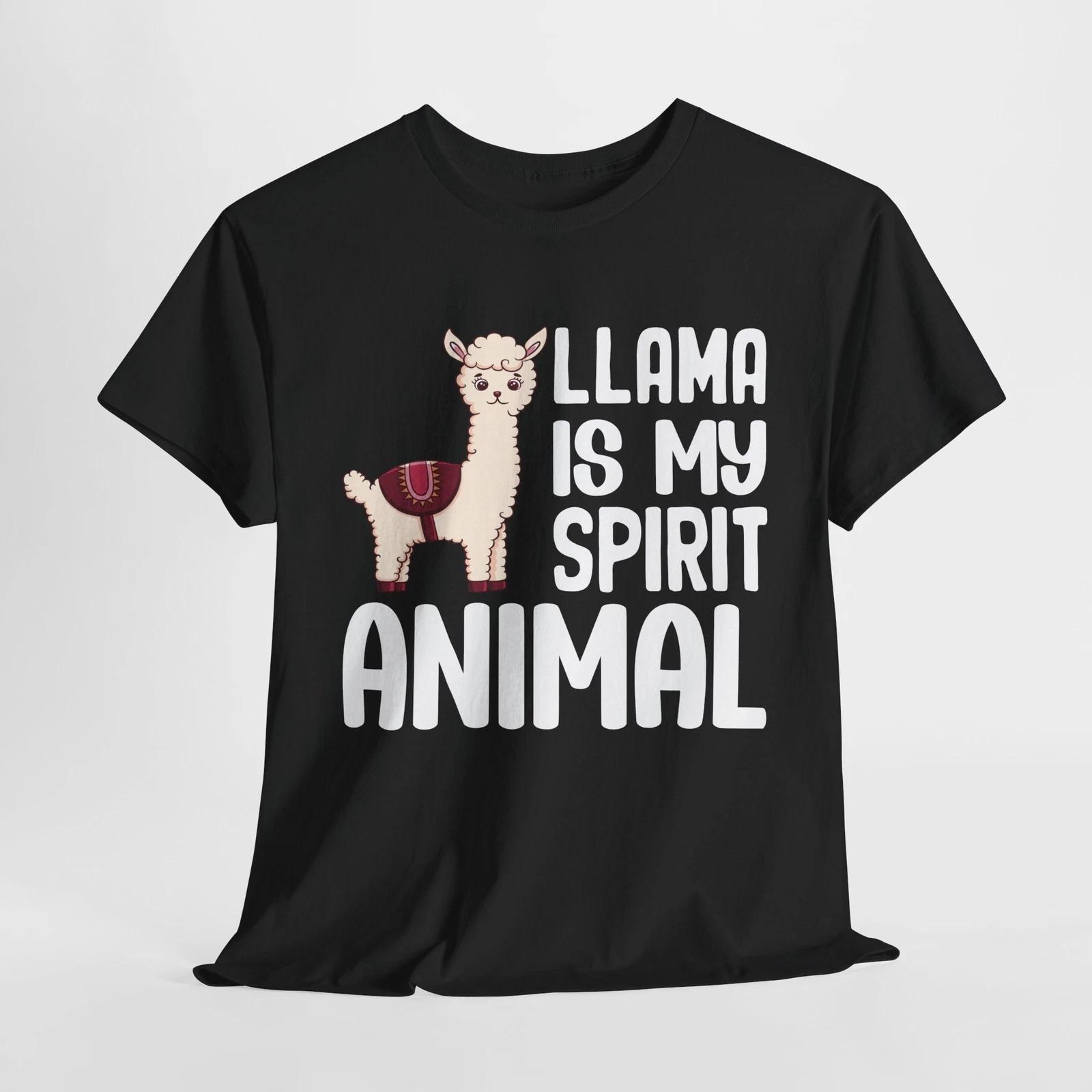 LLAMA IS MY SPIRIT ANIMAL T-Shirt | Funny Llama Travel Shirt 3XL