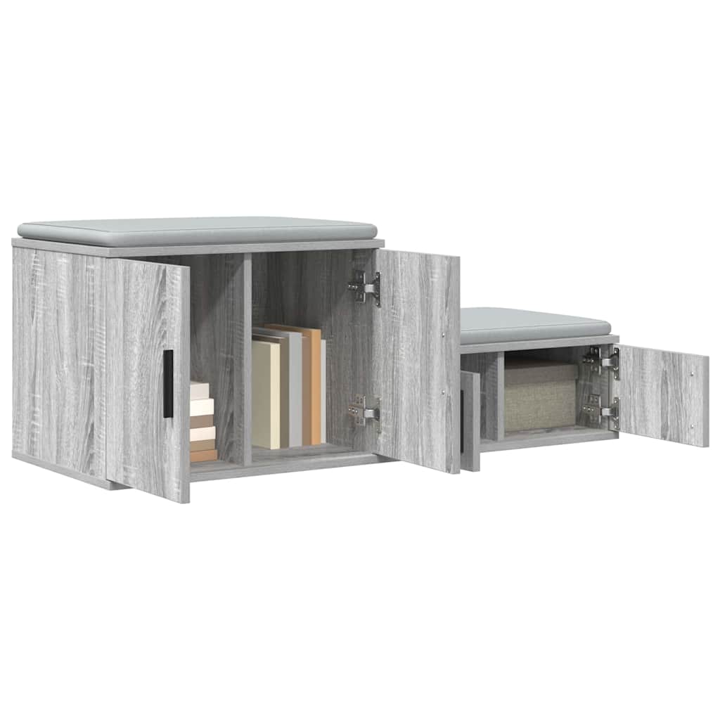 Storage Cabinet 2 pcs Grey Sonoma 108 x 41 x 40 cm