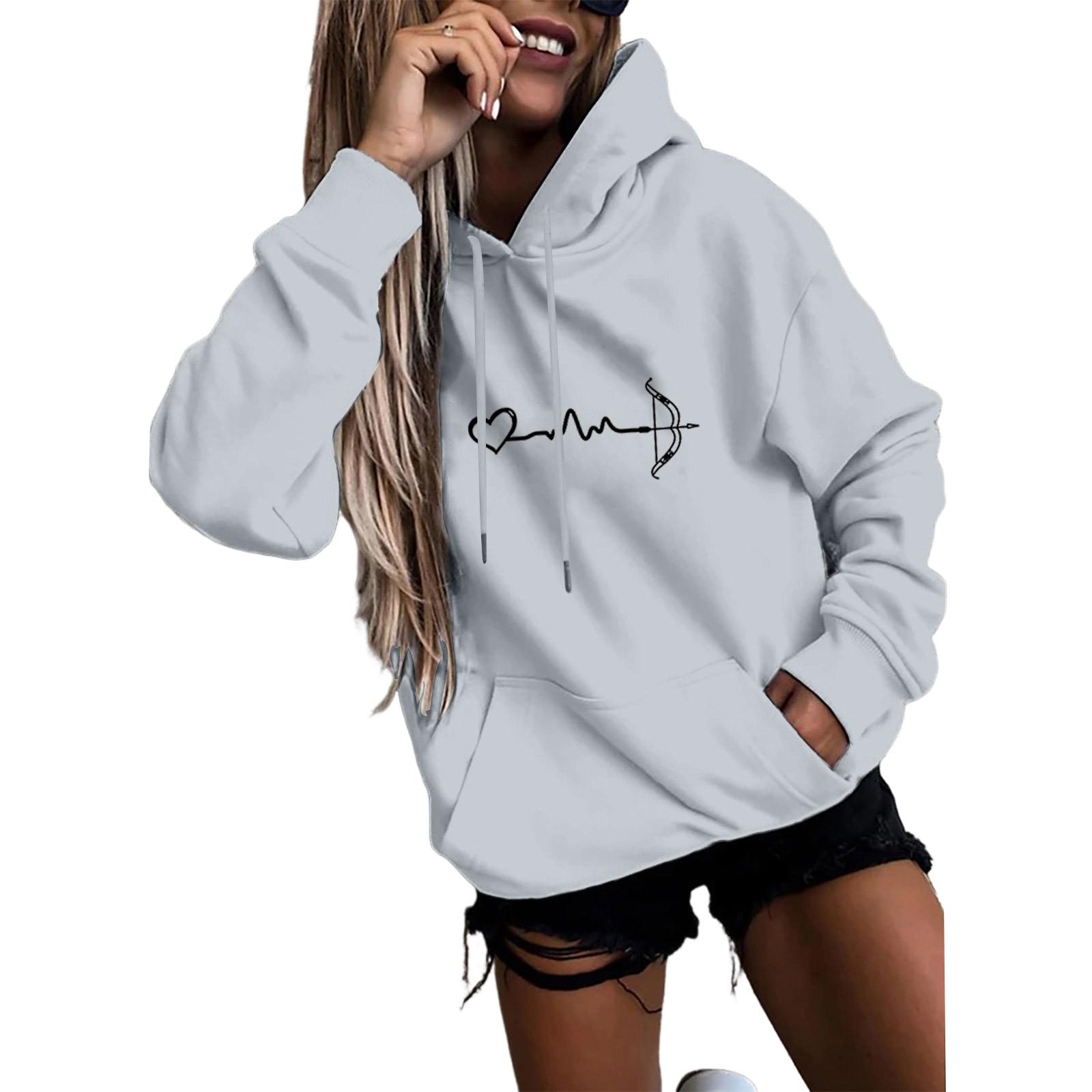 

Women s pullover comfort hoodie loose casual sweatshirt with pockets XXXL рожевий