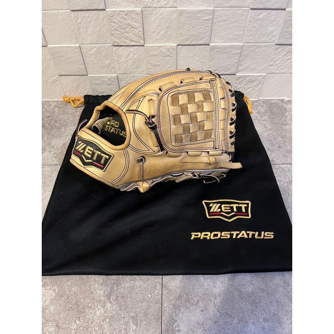 Used ZETT PROSTATUS hard glove camel