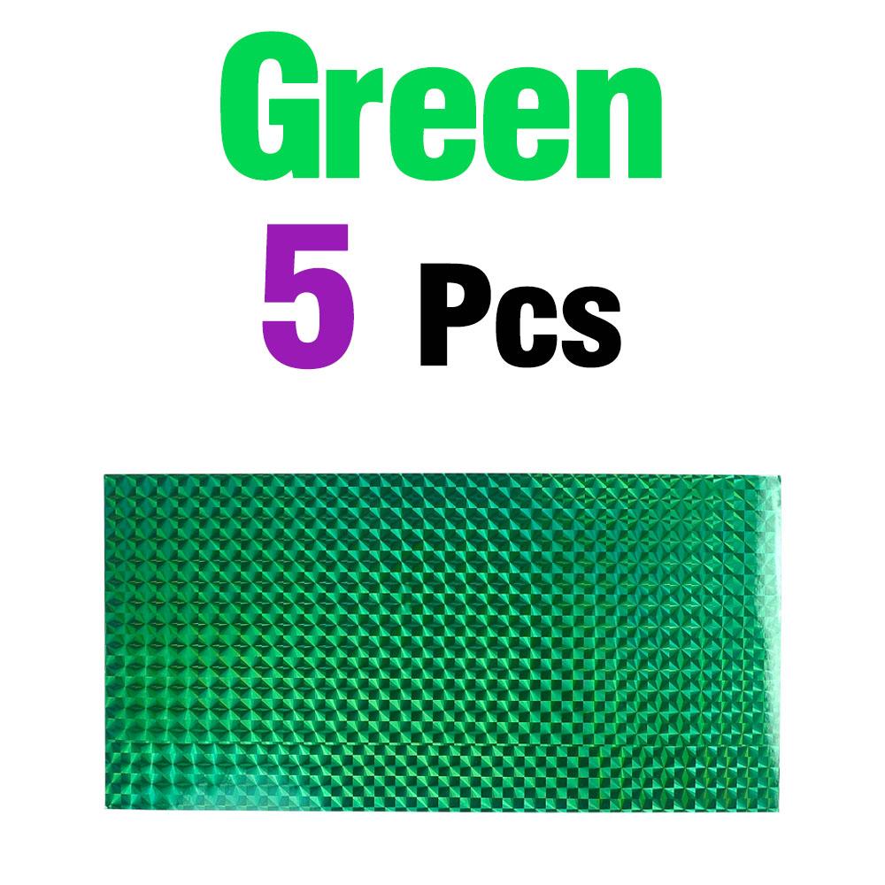 5 Sheets 8x4 Inch Fishing Lure Holographic Fish Scale Sticker - Adhesive Luminous Tape for Lure Making, Metal Baits, DIY Craft