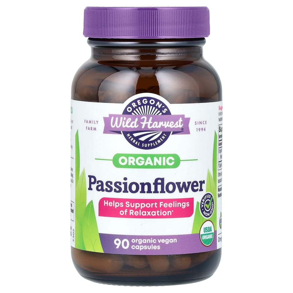 Oregon's Wild Harvest Passionflower Veggie Capsules 90 Count