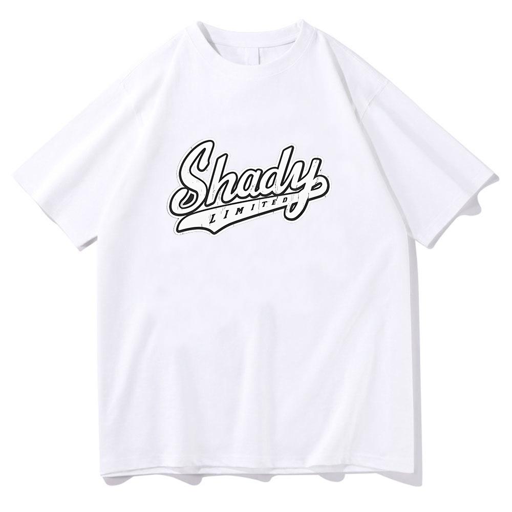 Eminem Shady T-Shirt Rapper Music Gift for Fan T Shirts Men Women Round Neck Short Sleeve Streetwear High Quality Cotton Clothes