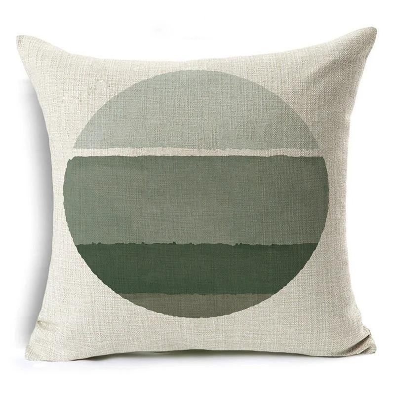 Green Pattern Decorative Cushion Cover Floral Pillow Cover for Car Sofa Decorative Pillow Cover Home Pillow