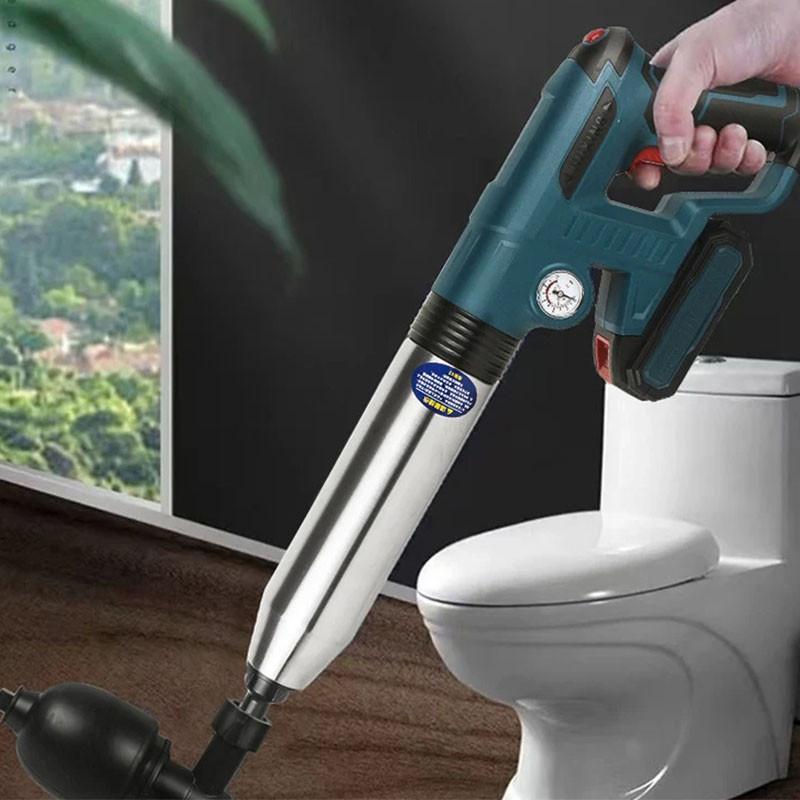 Portable Electric High-pressure Air Plunger Bathroom Shower Electric Toilet Dredge Tool Powerful Pipe Plunger