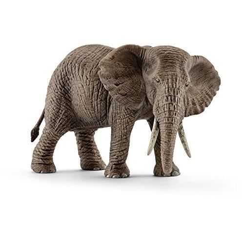 Figurine - SCHLEICH - Éléphante d'Afrique (femelle) - Jouet - Marron - Figurine animale
