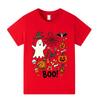 A1653 T-shirt Manches Courtes Halloween Fantôme Garçons Filles
